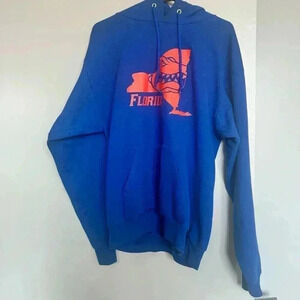 University of Florida Gators New York Hooded Sweatshirt Blue Orange Size Small